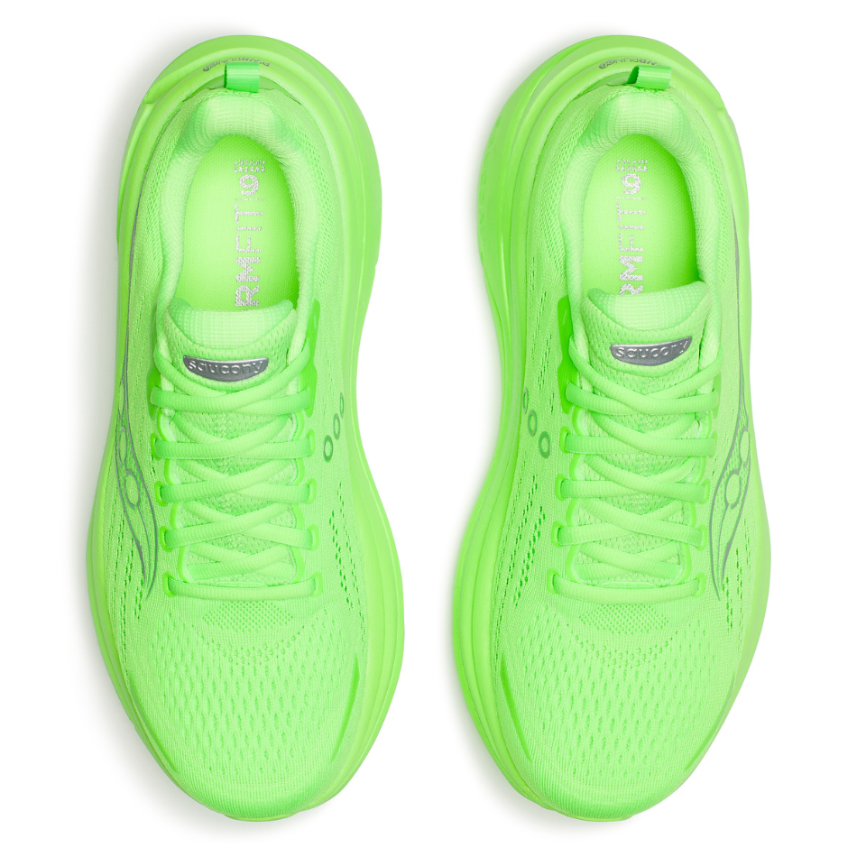 Saucony Men's Hurricane 25 Running Shoes in Silver/Slime SS26