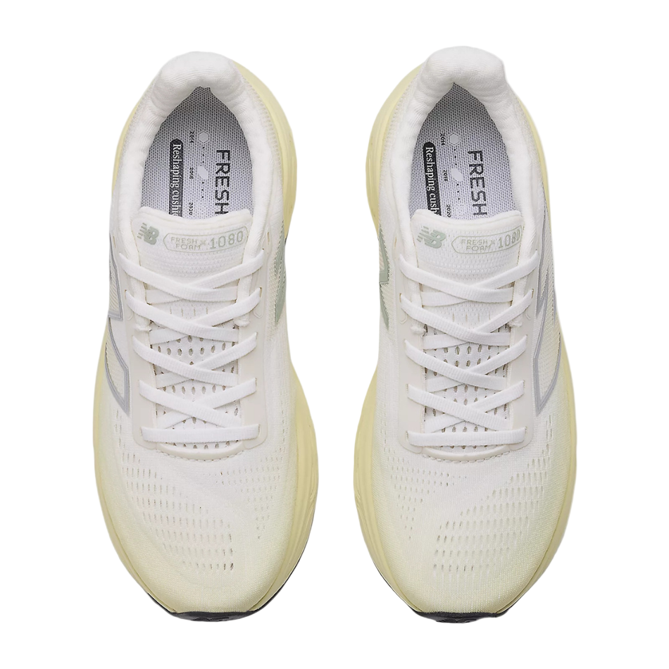 New Balance Women's 1080 v14 Running Shoes in Winter Grass/Sea Salt/Mosaic Green AW25