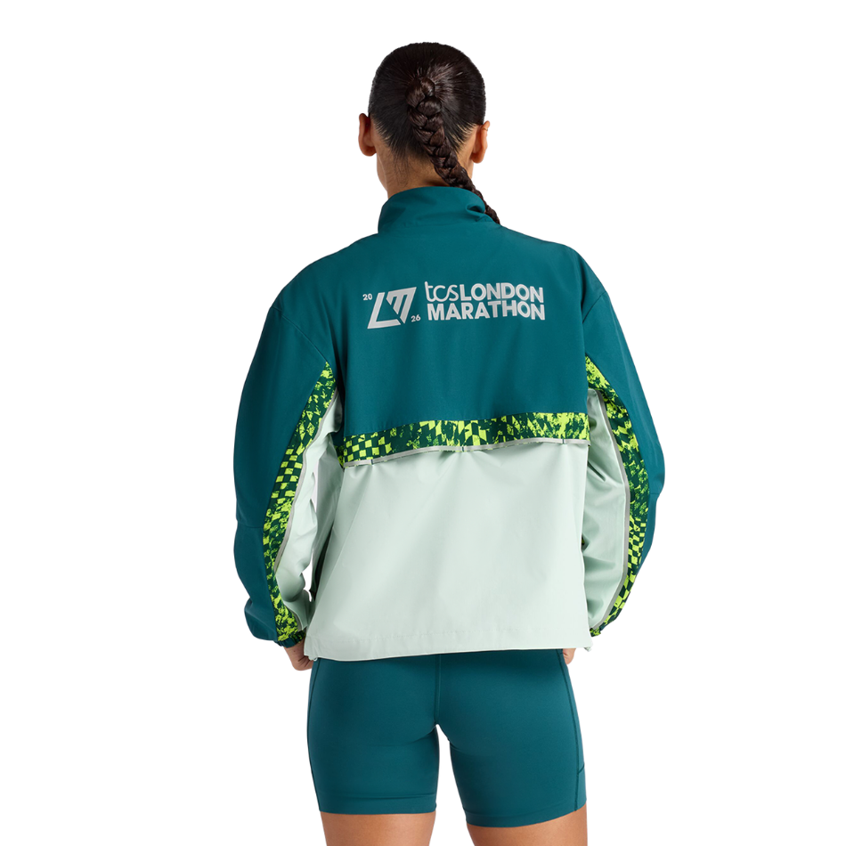 New Balance Women's London Edition Marathon Jacket in Cosmic Jade SS26