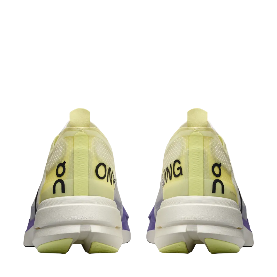 On Women's Cloudboom Strike Running Shoes in Juniper/Limelight SS26