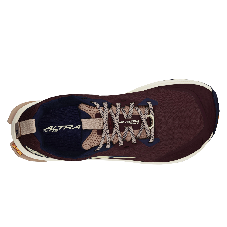 Altra Women's Lone Peak 9+ Trail Running Shoes in Maroon AW25