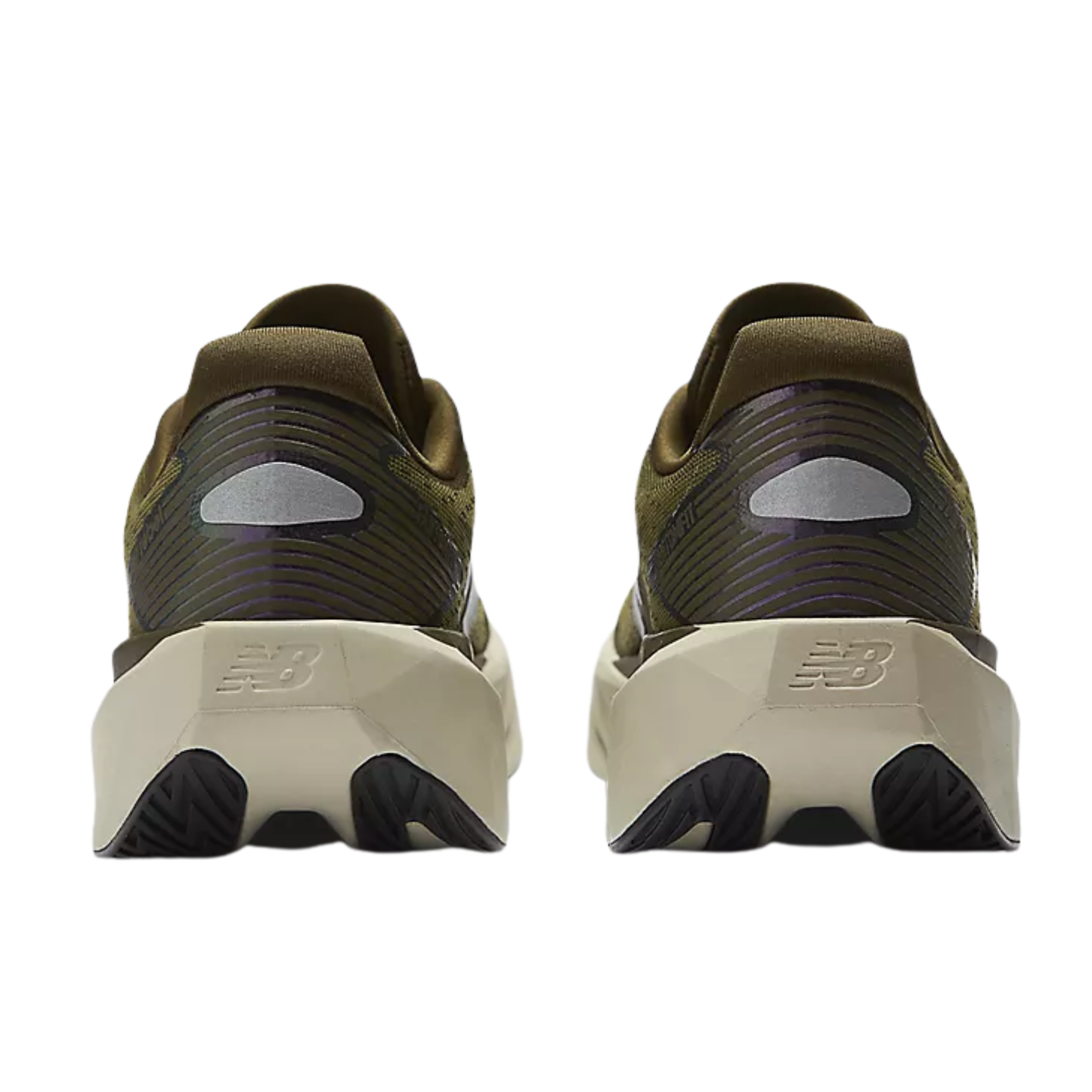 New Balance Women's Fuelcell Rebel v5 High Viz Running Shoes in Woodland/Shipyard/Silver Metallic AW25