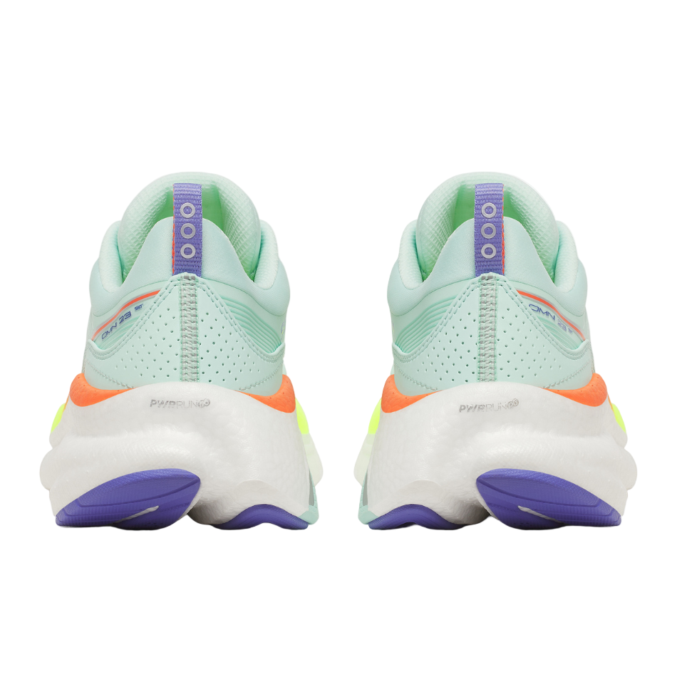 Saucony Women's Omni ST 23 Running Shoes in Aqua/Citron SS26