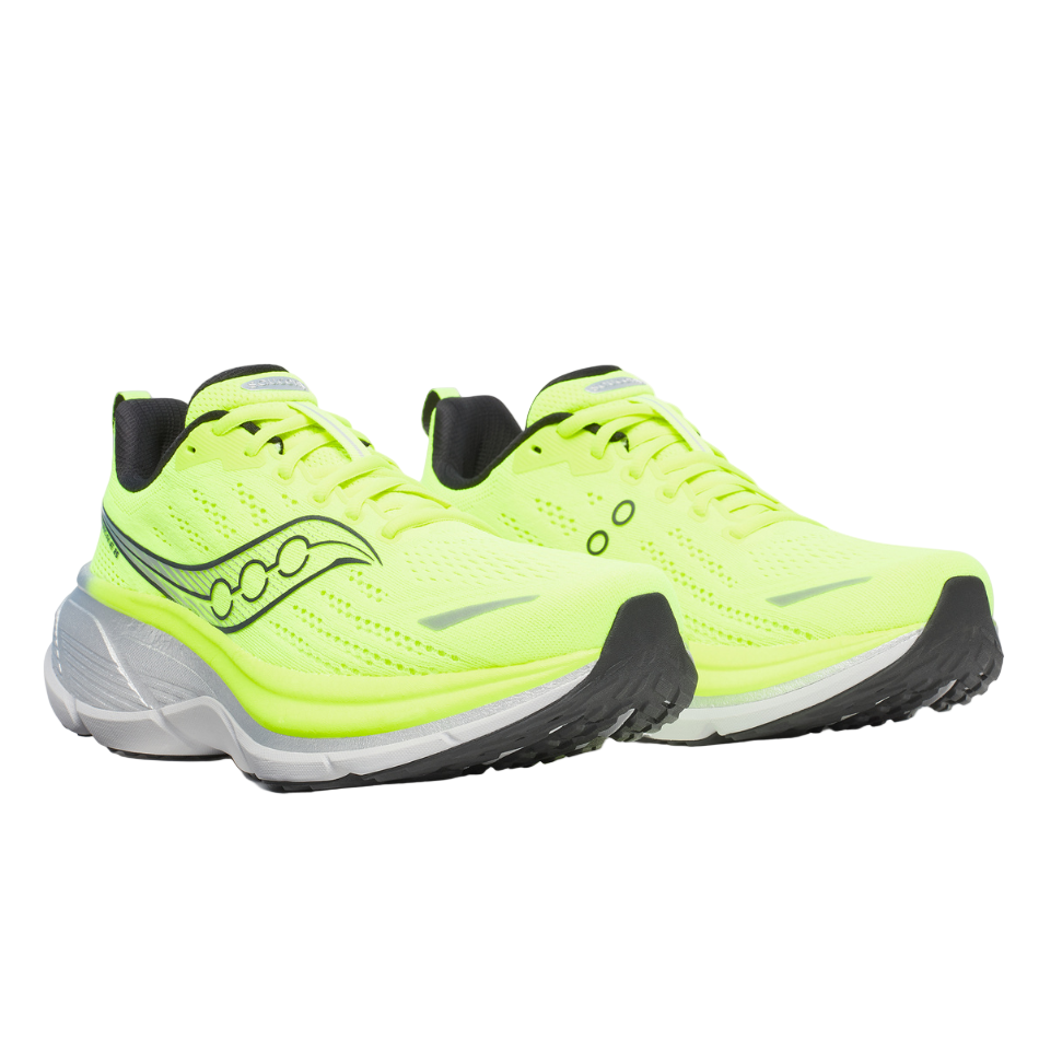 Saucony Men's Hurricane 25 Running Shoes in Citron/Black - Online Exclusive