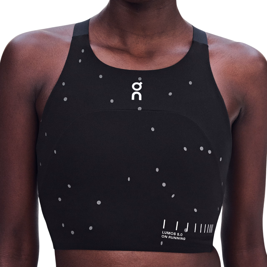 On Women's Performance Crop Lumos in Black/Eclipse AW26