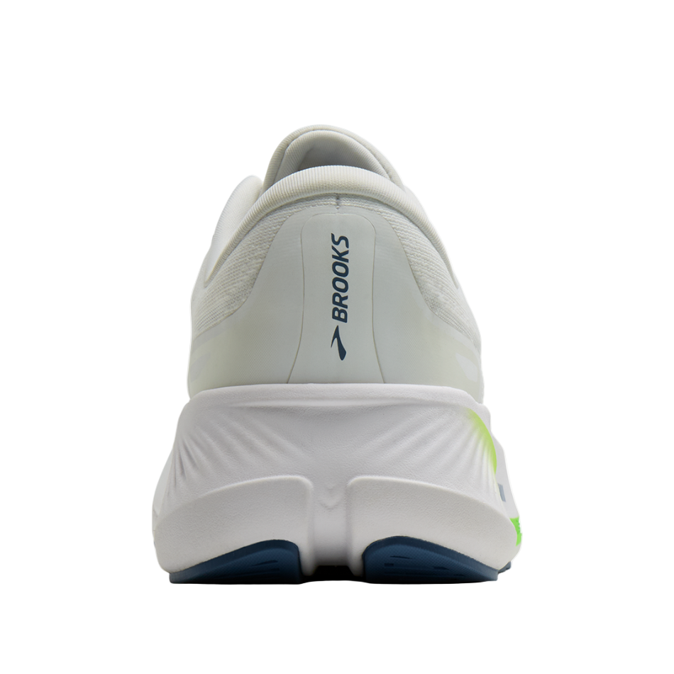 Brooks Men's Revel Max Running Shoes in White/Moonlight/Green Gecko SS26