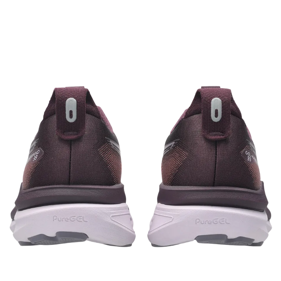 ASICS Women's GEL-KAYANO 33 Running Shoes in Dark Aubergine/Dahlia AW26