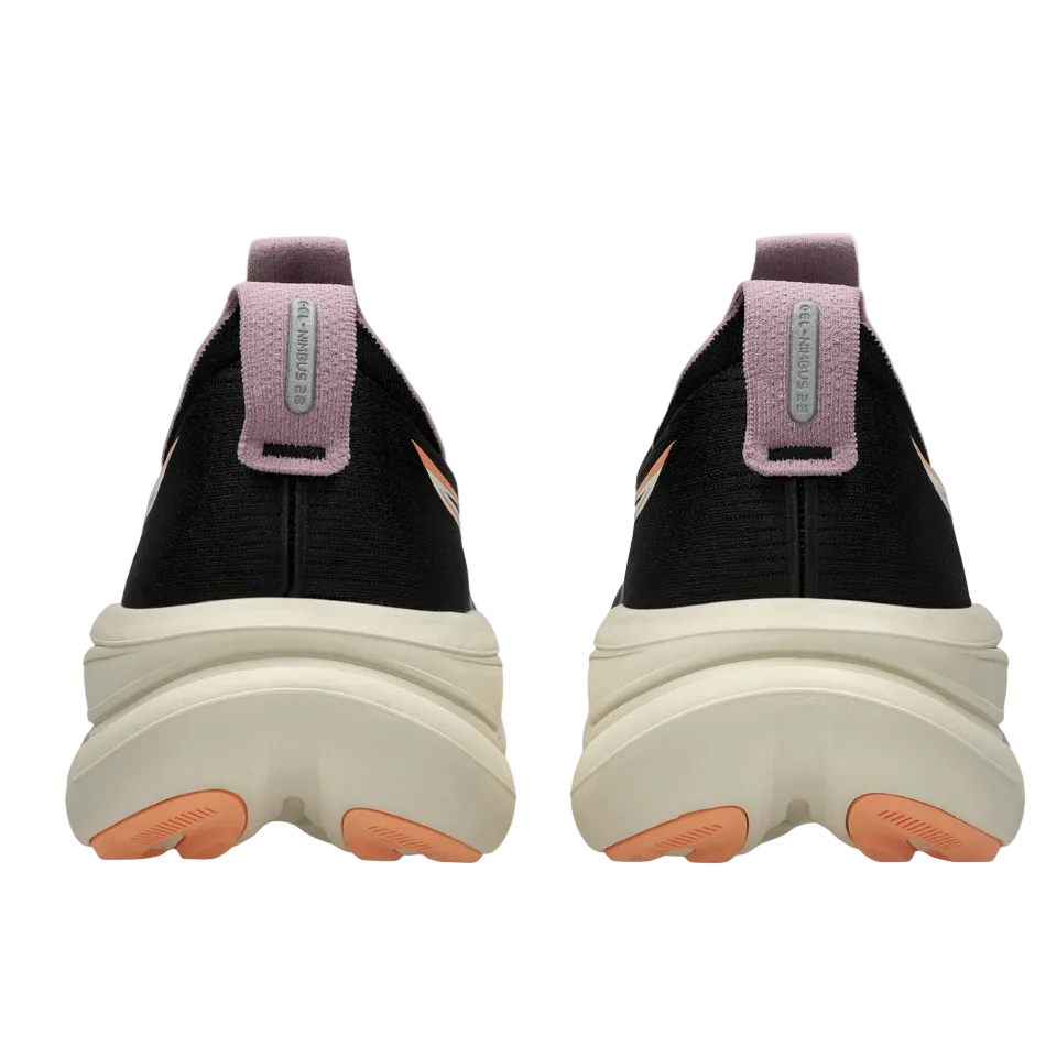 ASICS Women's GEL-NIMBUS 28 Running Shoes in Black/Taro Purple AW26