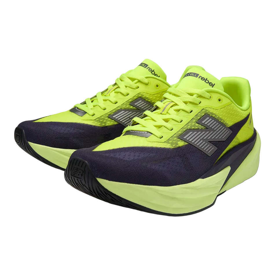 New Balance Men's FuelCell Rebel v5 Running Shoes in Alkaline Green SS26