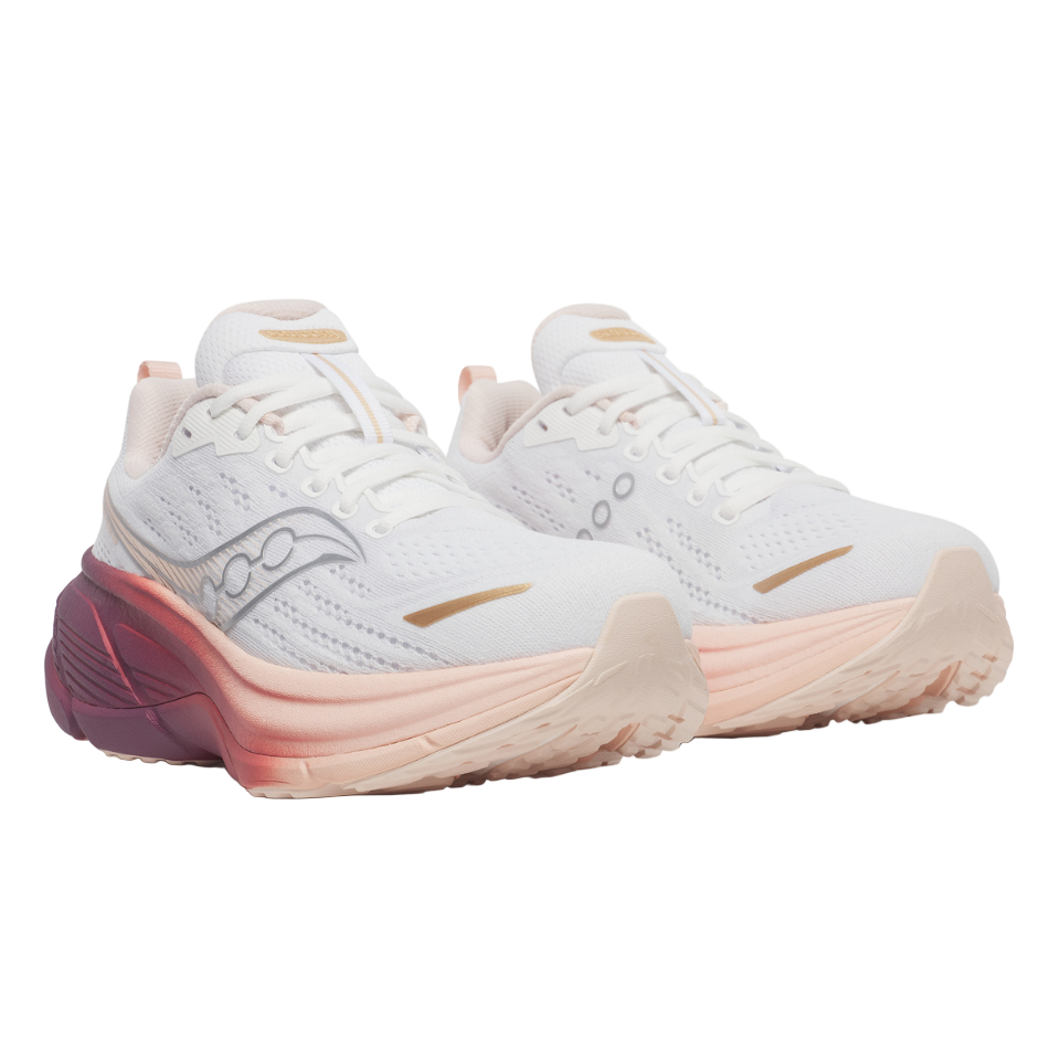 Saucony Women's Hurricane 25 Running Shoes in White/Cameo - Online Exclusive