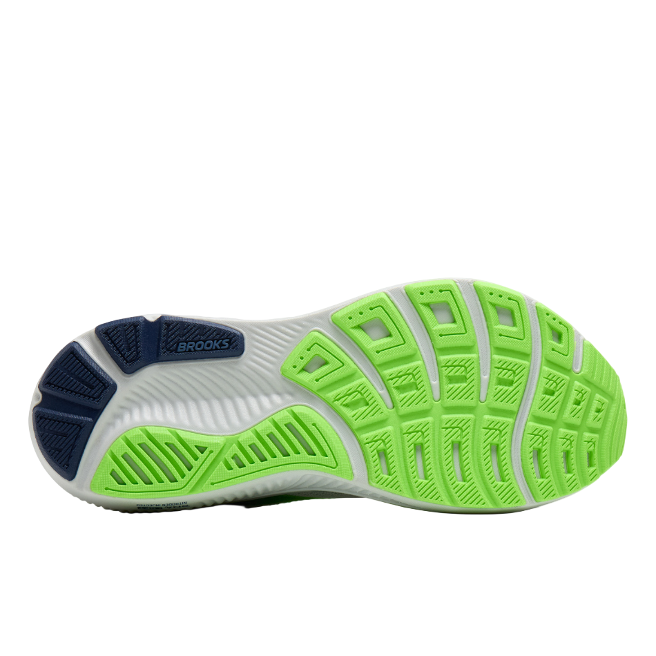 Brooks Men's Ghost 17 Running Shoes in Oyster/Beacon Blue/Gecko SS26