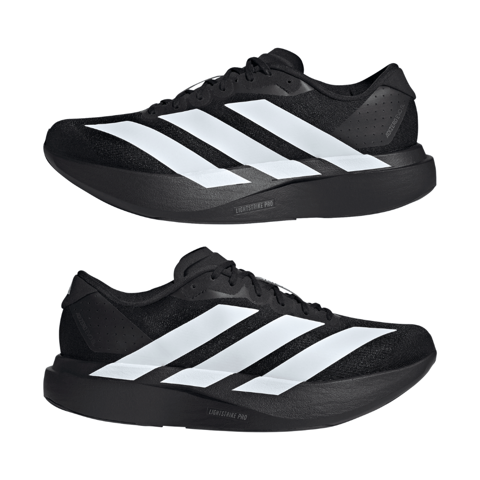 adidas Men's Adizero Evo SL Running Shoes in Core Black/Cloud White/Core Black SS26