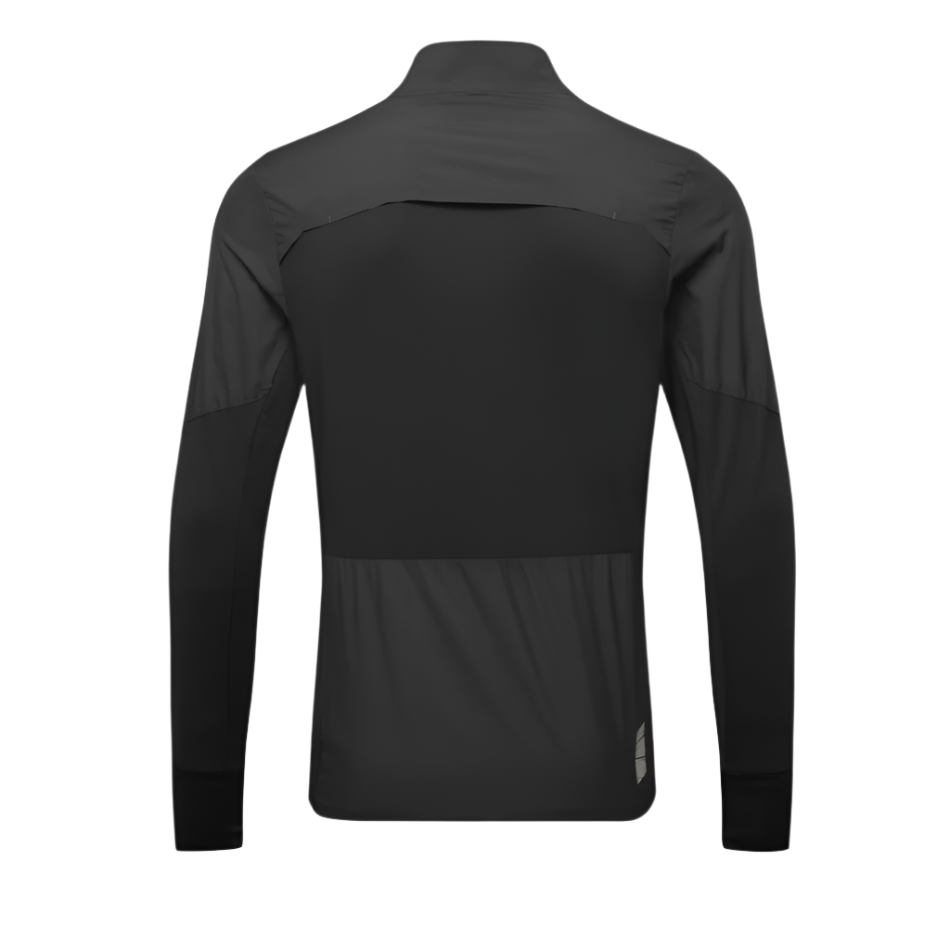 Ronhill Men's Tech Wind-Block 1/2 Zip Top in All Black AW25