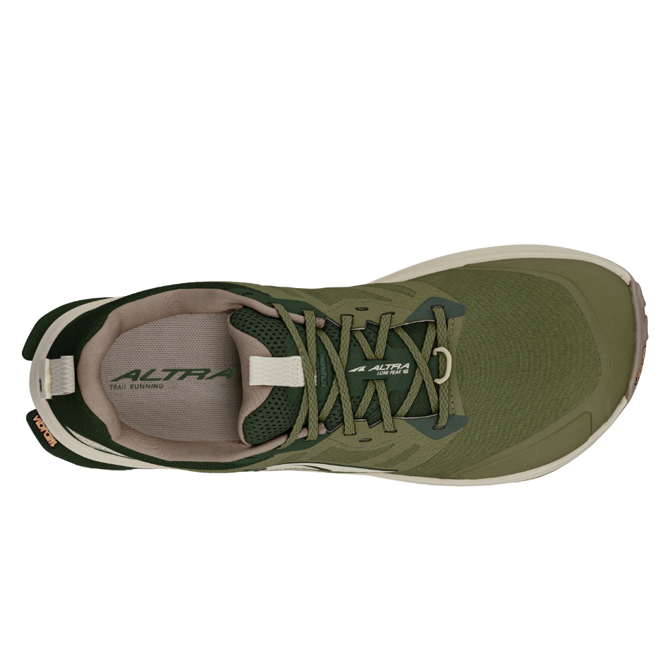 Altra Men's Lone Peak 9+ Trail Running Shoes in Green AW25