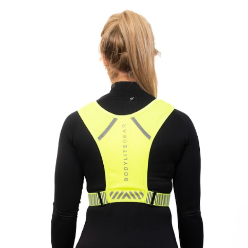 BodyLite Gear Phone Holder Vest in Neon Yellow