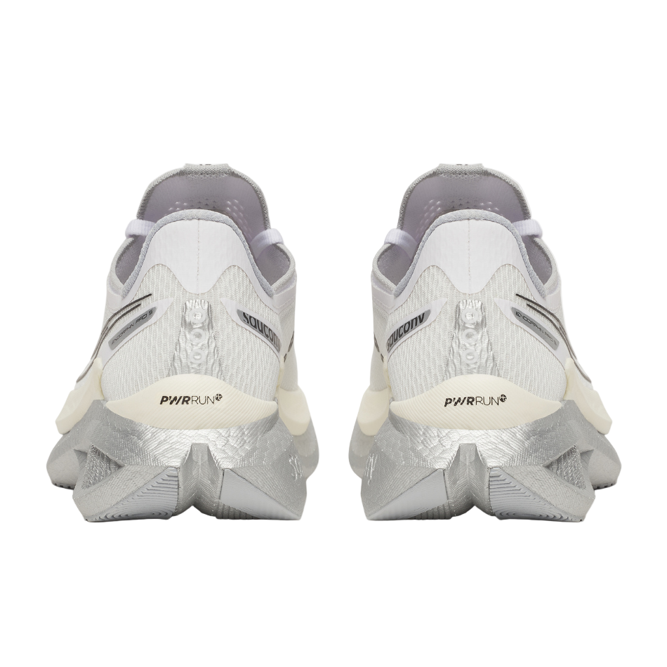 Saucony Women's Endorphin Pro 5 Running Shoes in White/Black SS26