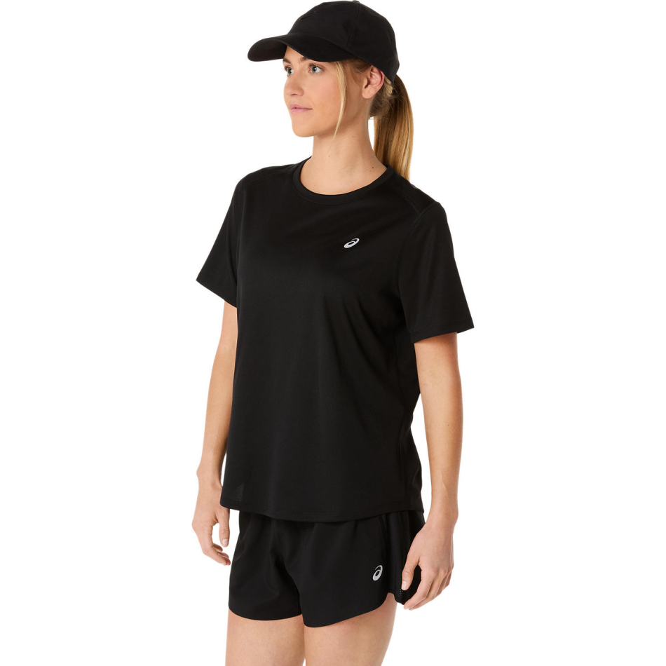 ASICS Women's Core Short Sleeved Top in Performance Black AW26