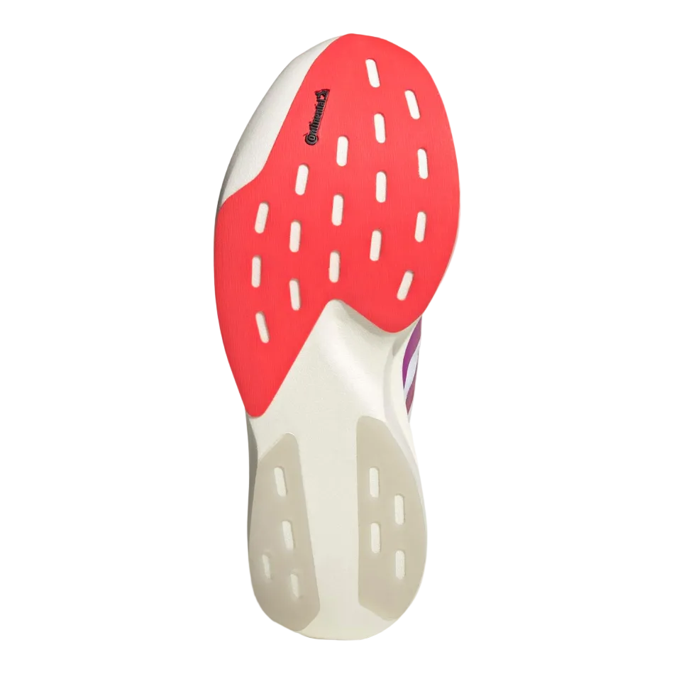 adidas Men's adizero Evo SL Woven Running Shoes in FTWR White/Lucid Red/Crystal White AW26