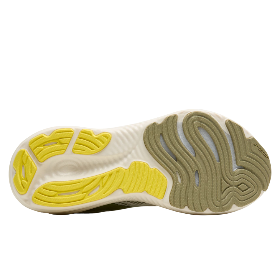 Brooks Men's Glycerin 22 Running Shoes in Coconut/Tea/Blazing Yellow AW25