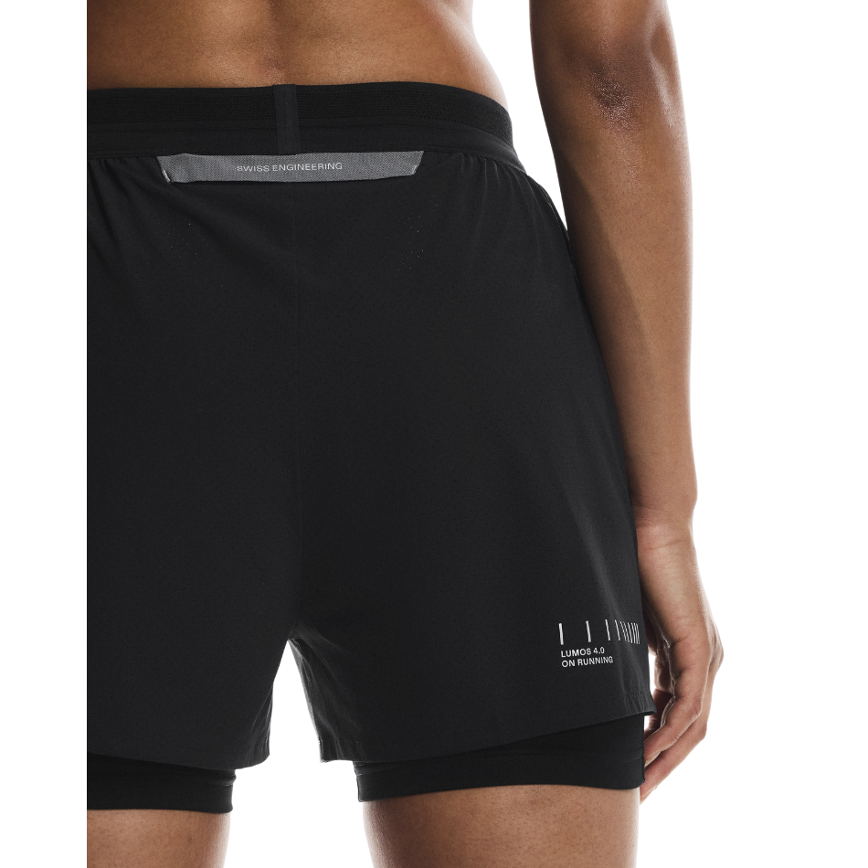On Women's Performance Shorts Lumos in Eclipse/Black AW25