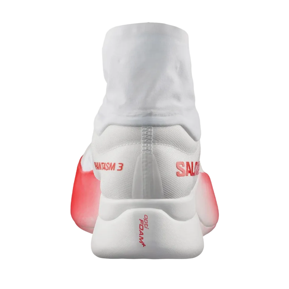 Salomon Unisex S/LAB Phantasm 3 Running Shoes in White/White/Fiery Red SS26