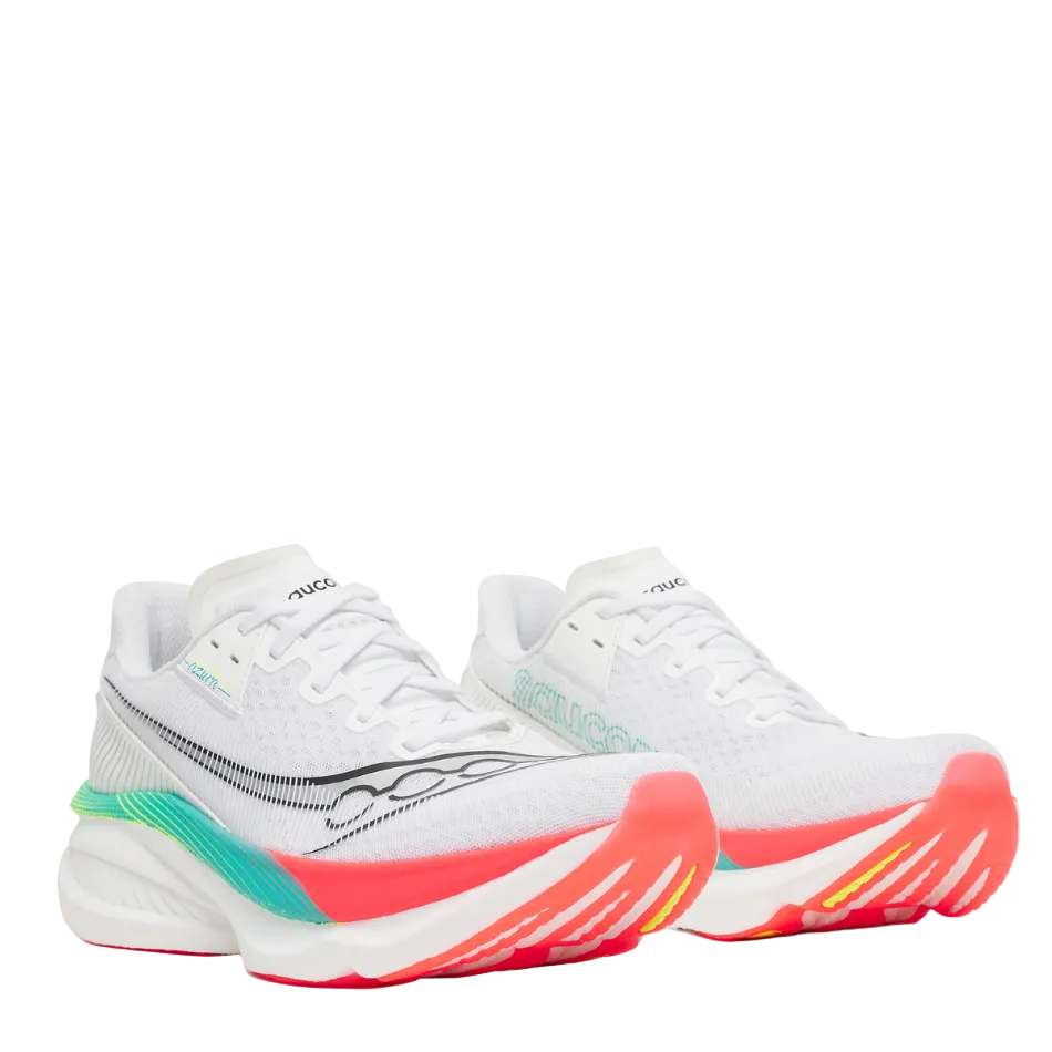 Saucony Men's Endorphin Azura Running Shoes in White/Multi AW26