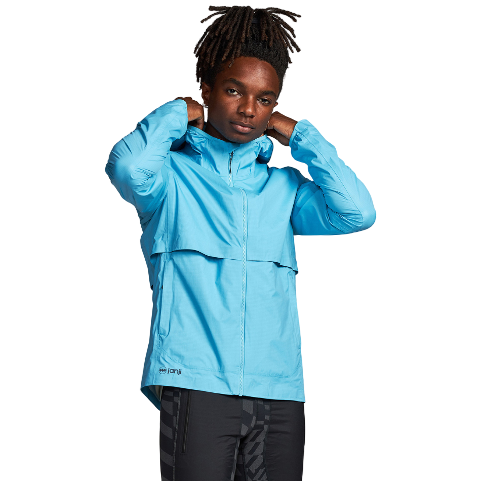 Janji Men's Rainrunner Pack Jacket in Skybird AW25