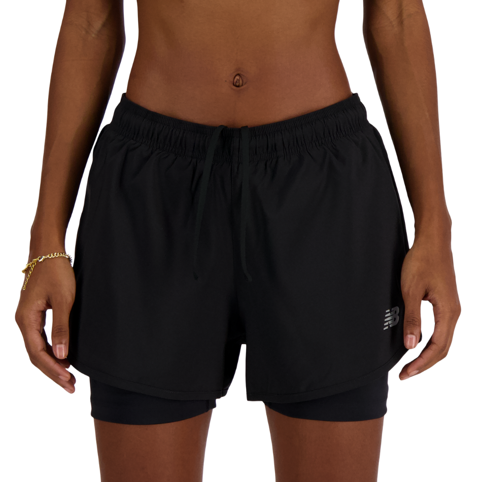 New Balance Women's Sport Essentials 2 in 1 Short 3" in Black SS26