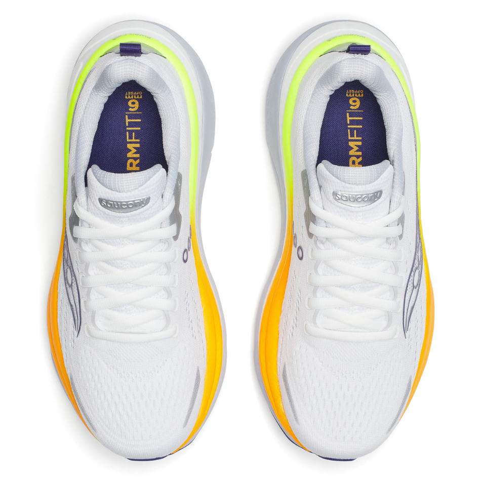 Saucony Women's Hurricane 25 Running Shoes in White-Frigid - Online Exclusive