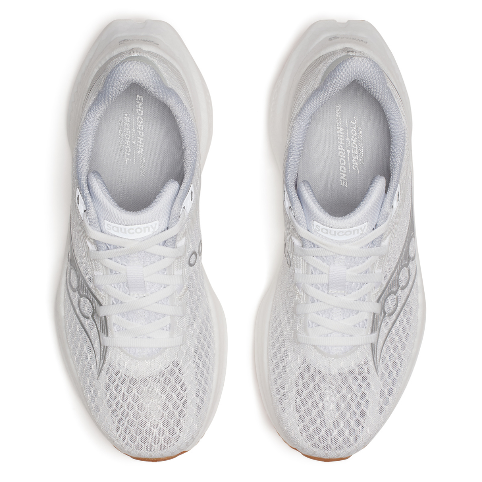 Saucony Women's Endorphin Speed 5 Running Shoes in White/Gum - Online Exclusive