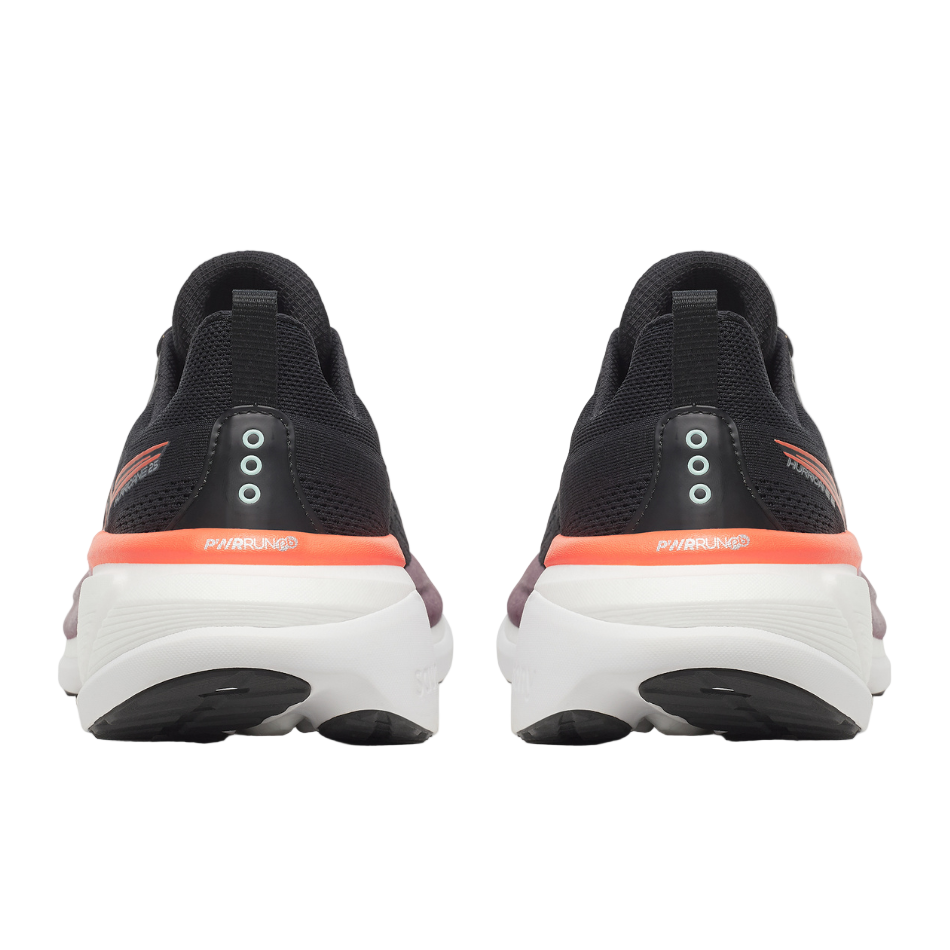 Saucony Men's Hurricane 25 Running Shoes in Black/Crimson SS26