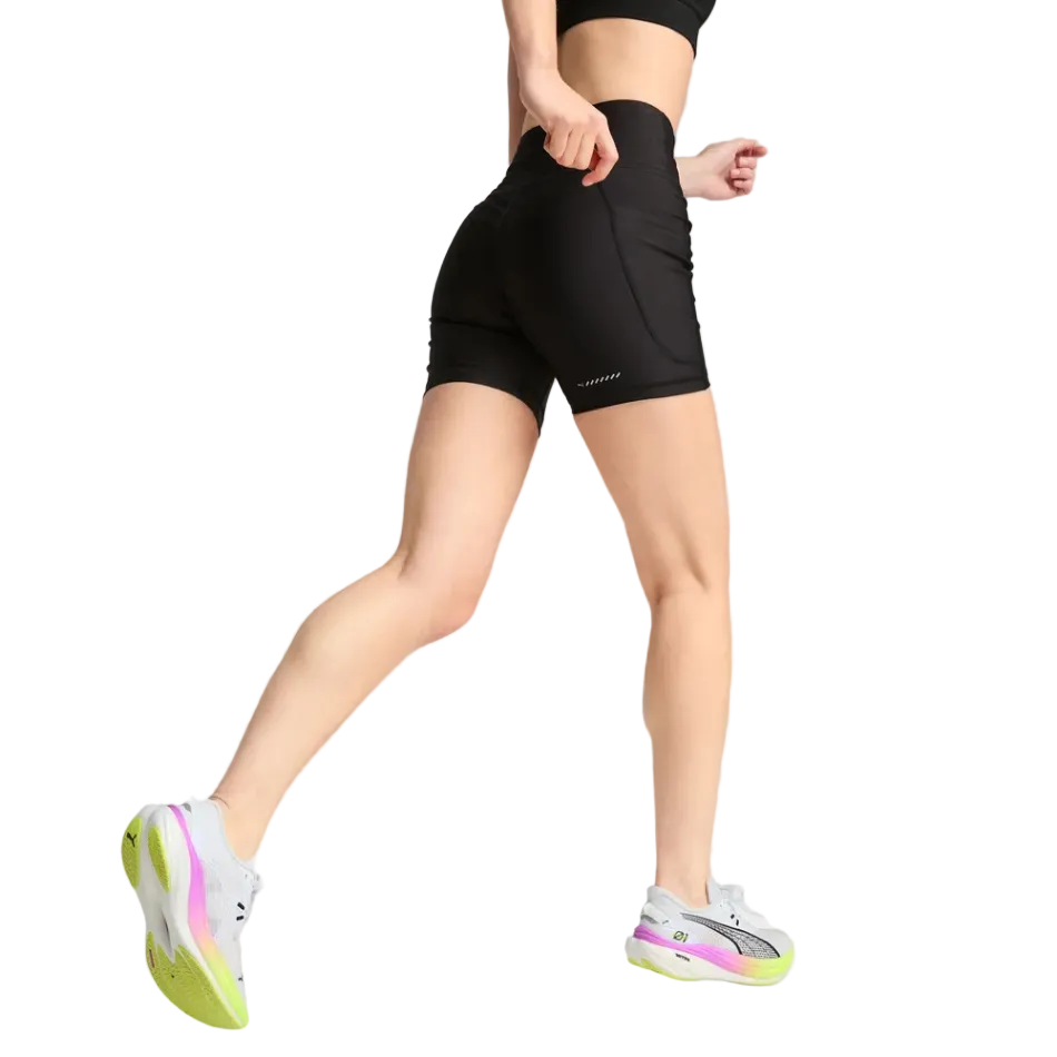 Puma Women's Run Velocity 5" Short Tight in Puma Black SS26
