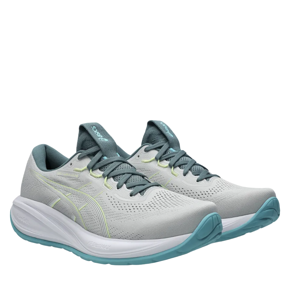 ASICS Men's CEL-CUMULUS 28 Running Shoes in Cloud Grey/Energy Aqua AW26