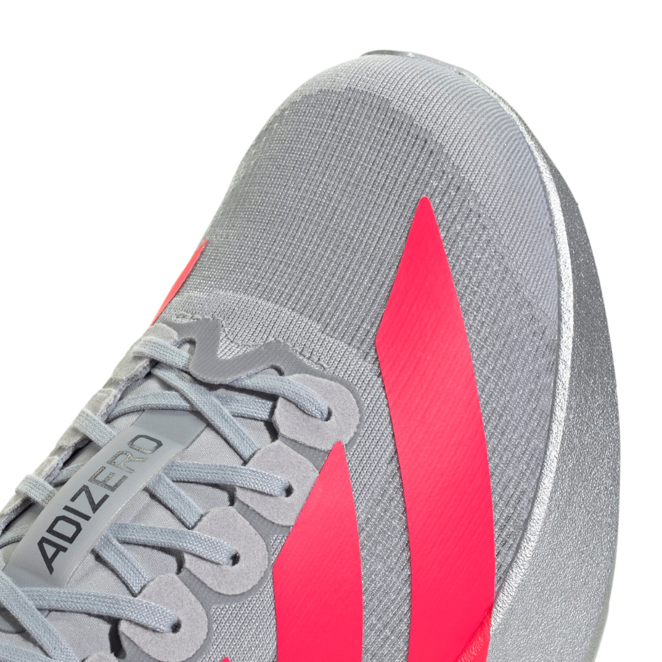 adidas Men's adizero Evo SL Running Shoes in Silver Met./Lucid Red/Iron Met. AW26