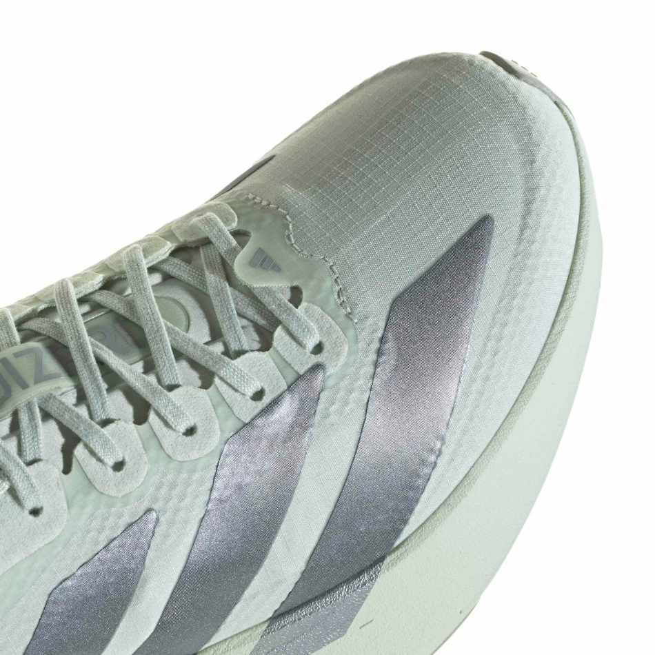 adidas Women's Adizero Evo SL Woven Running Shoes in Crystal Jade/Tech Grey Met./Wonder Silver AW26
