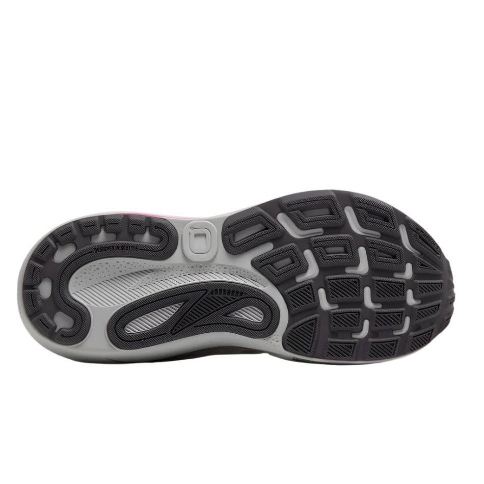 Brooks Women's Adrenaline GTS 24 Running Shoes in Oyster/Excalibur/Pink