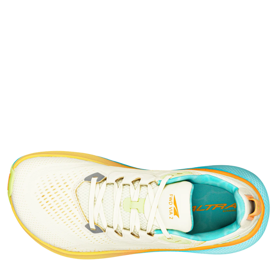 Altra Women's FWD Via 2 Running Shoes in Winter White/Green SS26