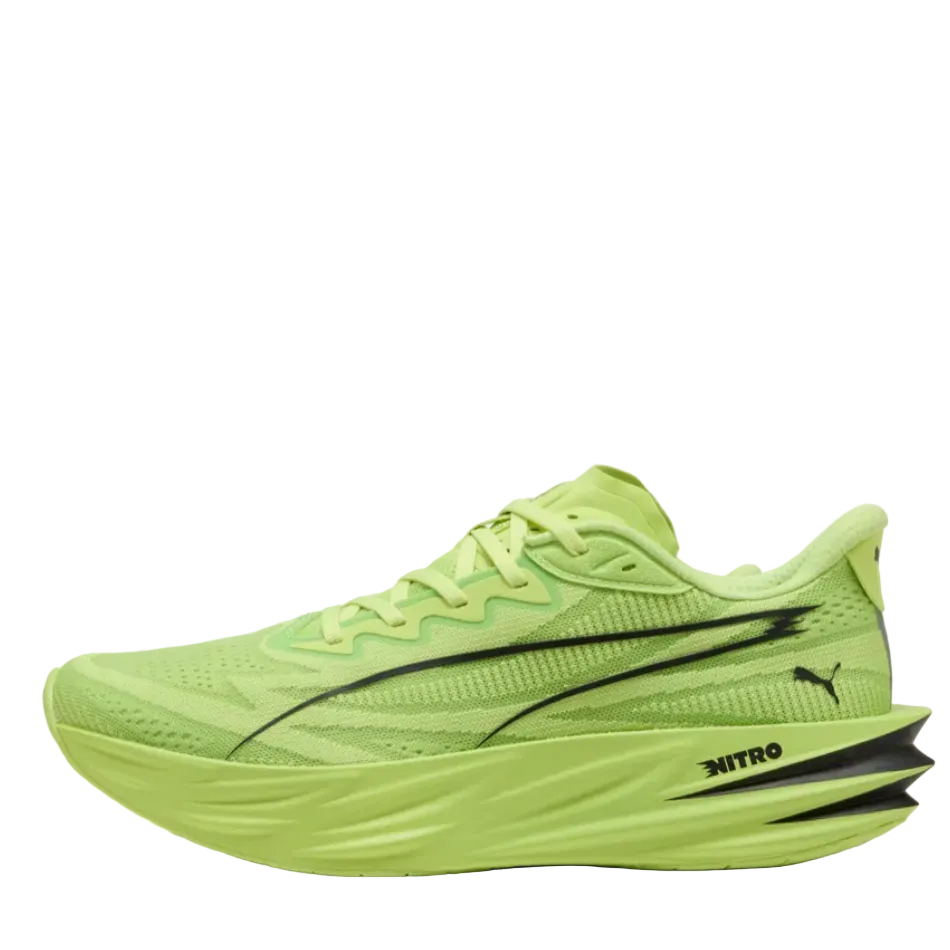 Puma Men's Deviate Pure Nitro Running Shoes in Sunny Lime/Lime Squeeze AW26