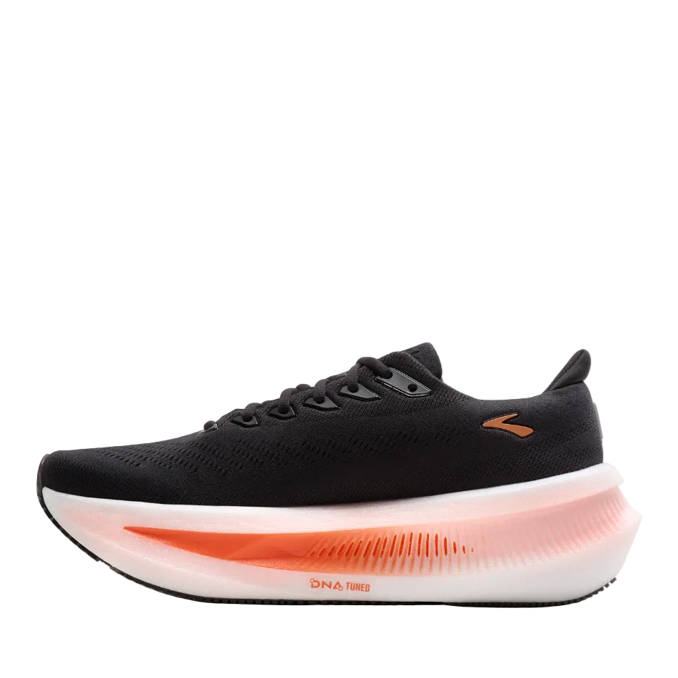 Brooks Men's Glycerin Max 2 Running Shoes in Black/Tigerlily/Orange AW26