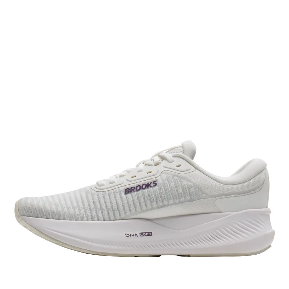 Brooks Women's Revel Max Running Shoes in Bright White/MulledGrape/Peach AW26