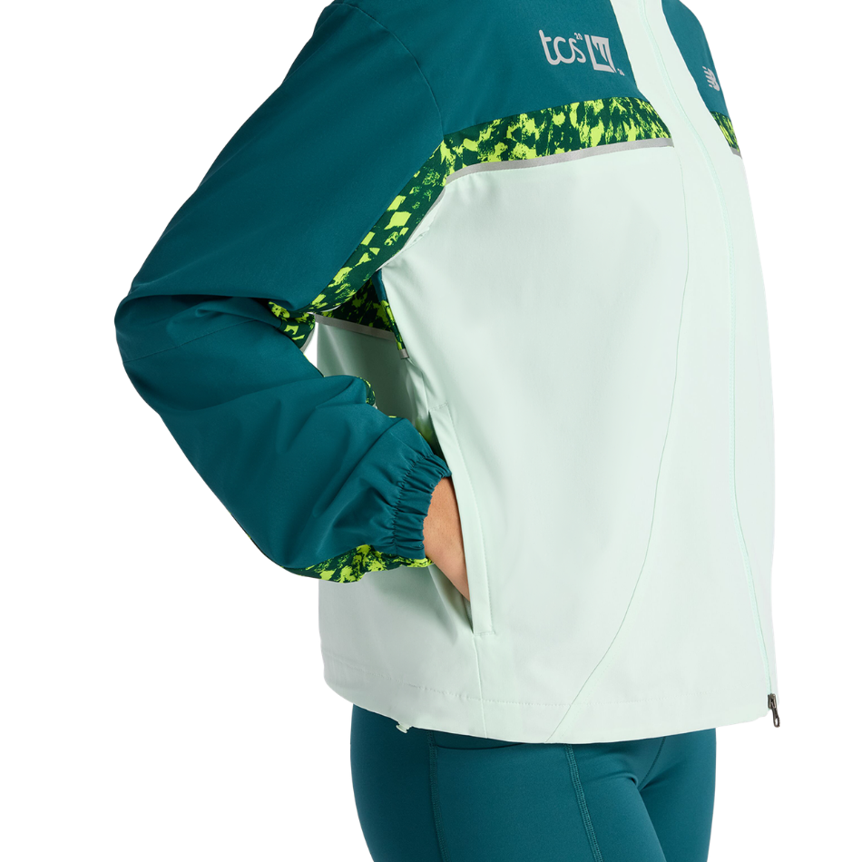 New Balance Women's London Edition Marathon Jacket in Cosmic Jade SS26