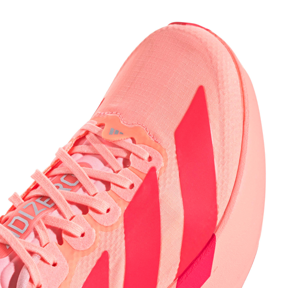 adidas Women's Adizero Evo SL Woven Running Shoes in Frozen Turbo/Lucid Red/Silver Met. AW26