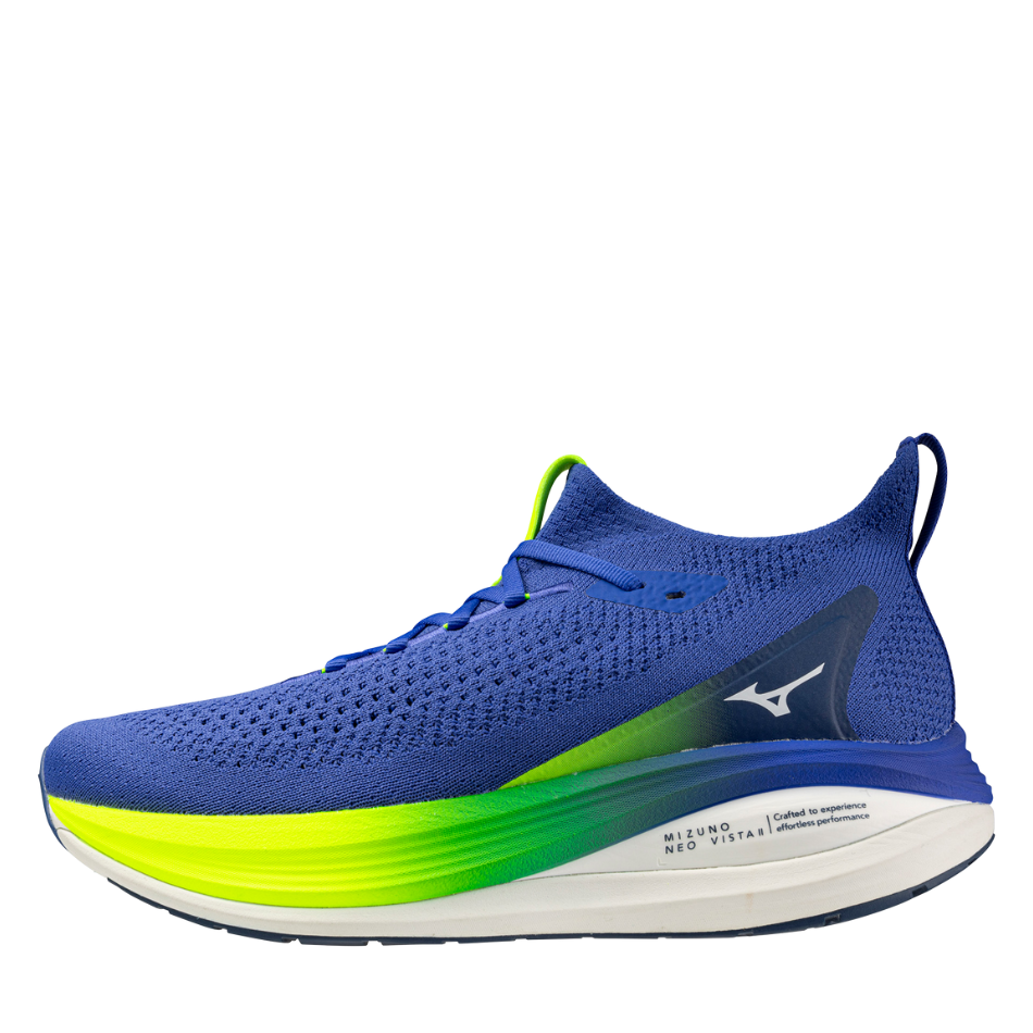 Mizuno Men's Neo Vista 2 Running Shoes in Dazzling Blue/White/Lightening Yellow SS26
