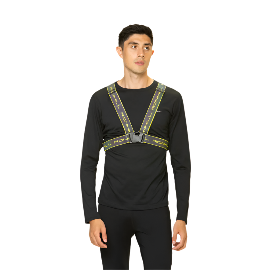 Ronhill Unisex Reflect Belt in Fluo Yellow/Reflect AW25