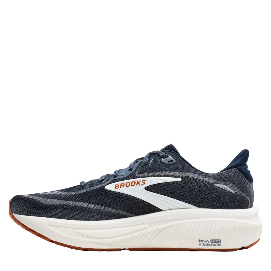 Brooks Men's Ghost 18 Running Shoes in Navy Blazer/Red Earth/Blue AW26