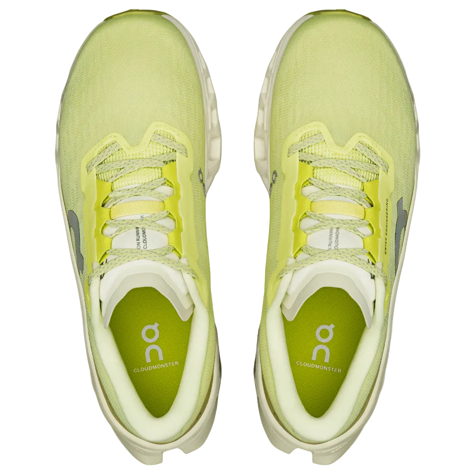 On Women's Cloudmonster 3 Running Shoes in Limelight/Seedling SS25