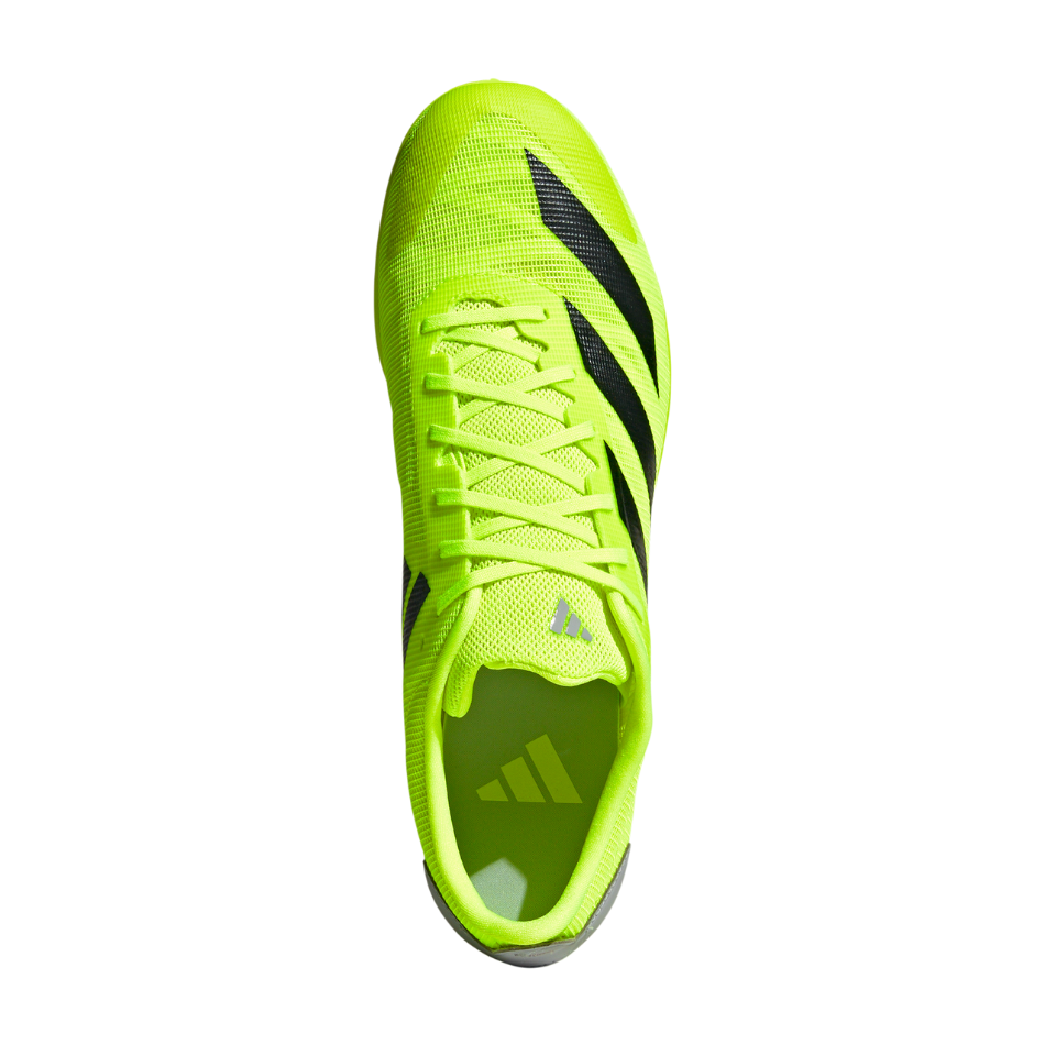 adidas Unisex Adizero XCS Cross Country Spikes in Lucid Lemon/Core Black/Halo Silver AW25