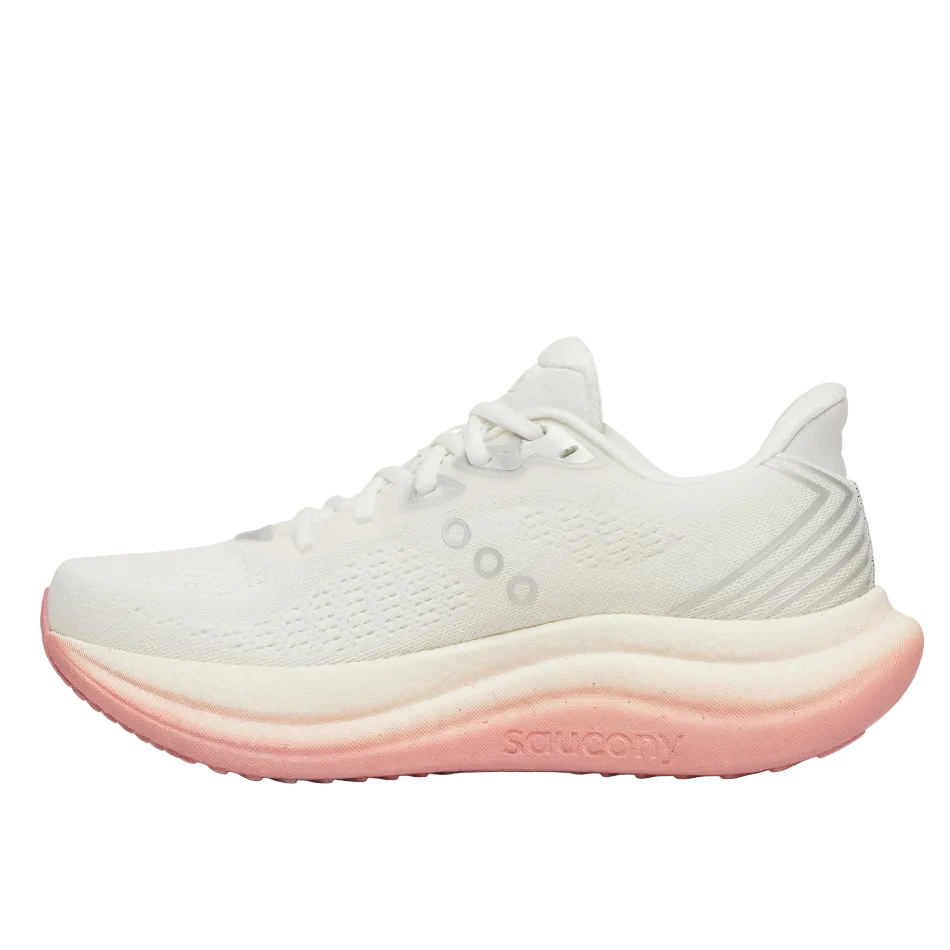 Saucony Women's Triumph 23 Running Shoes in Ivory/Mauve - Online Exclusive