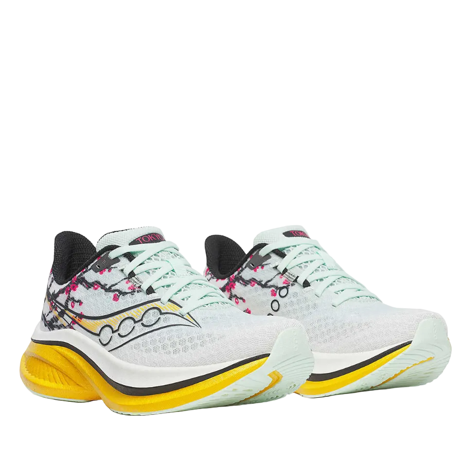 Saucony Men's Tokyo Endorphin Speed 5 Running Shoes in White/Fleur SS26