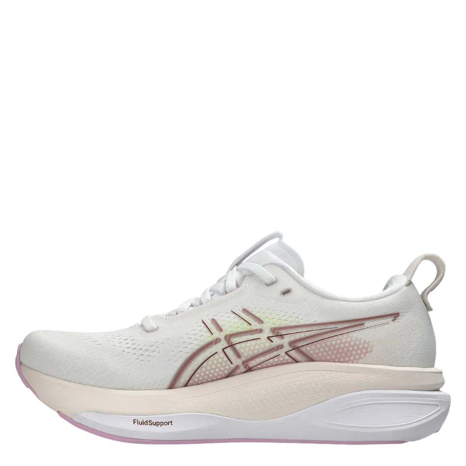 ASICS Women's GEL-KAYANO 33 Running Shoes in White/Hazy Lilac AW26